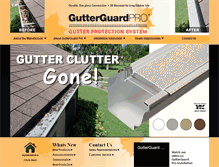 Tablet Screenshot of gutterguardpro.com